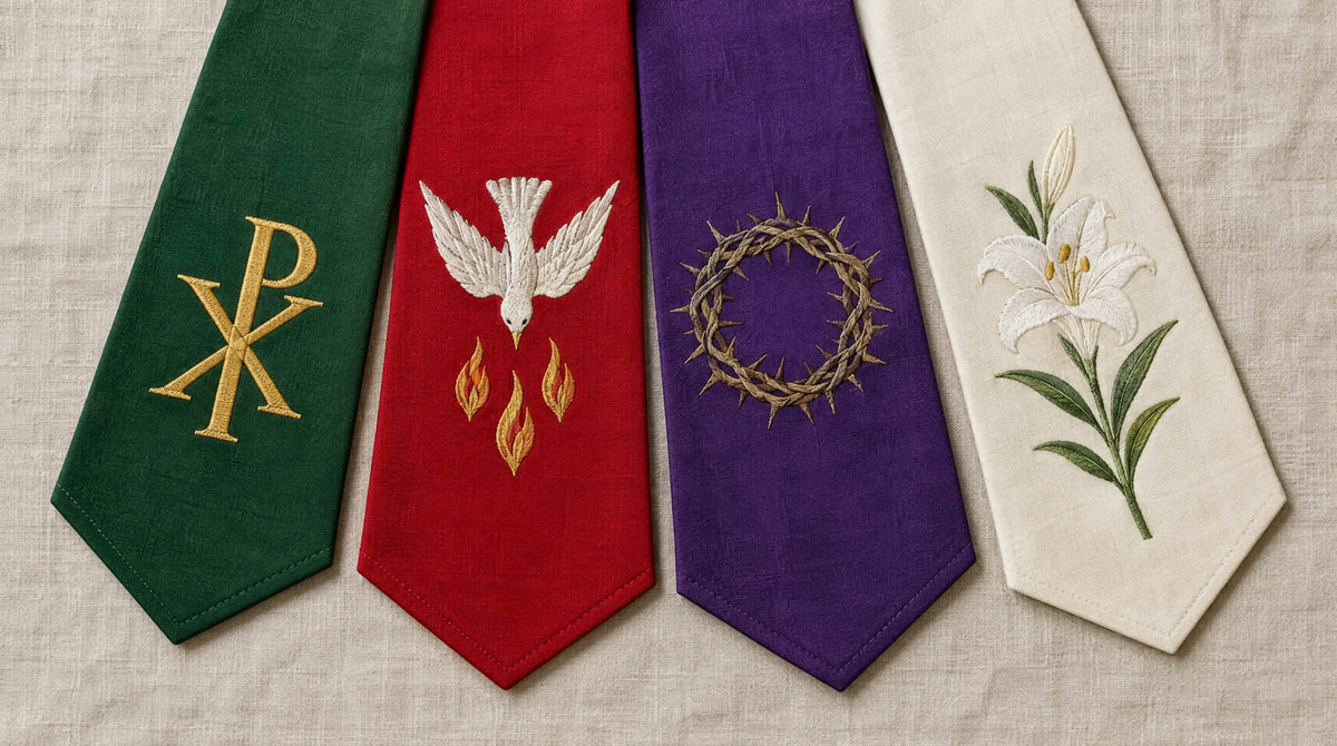 Clergy Stole Symbols and Their Meaning (Chi-Rho, IHS, Dove…) – The ...