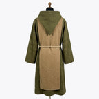 Back view of the olive habit showing the camel scapular panel continuing down the centre back