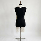 Back view of the White and Gold Epiphany Stole, showing the plain white reverse with no embroidery.